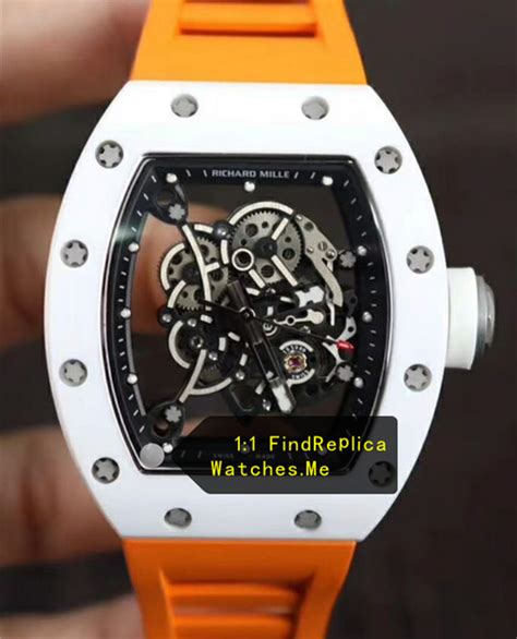 richard mille brown orange replica|how to identify a richard mille watch.